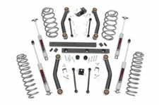 Rough Country 4 Inch Suspension Lift Kit w Shocks for Jeep Wrangler TJ 4WD 03-06