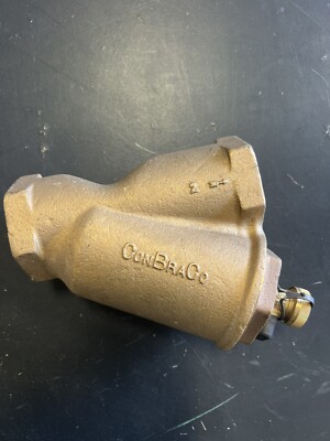 CONBRACO 2'' TWO INCH THREADED BRONZE Y-STRAINER W/ BLOW DOWN VALVE