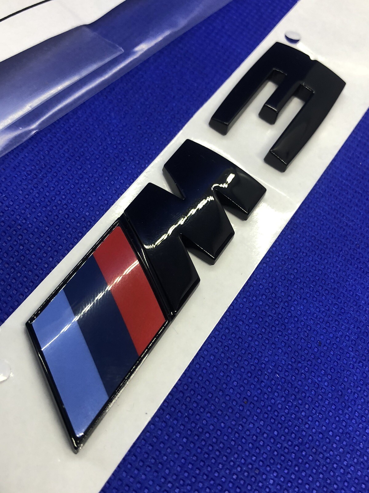 Emblème M3 noir d'origine BMW Série 3 sigle de coffre haut de gamme en ABS