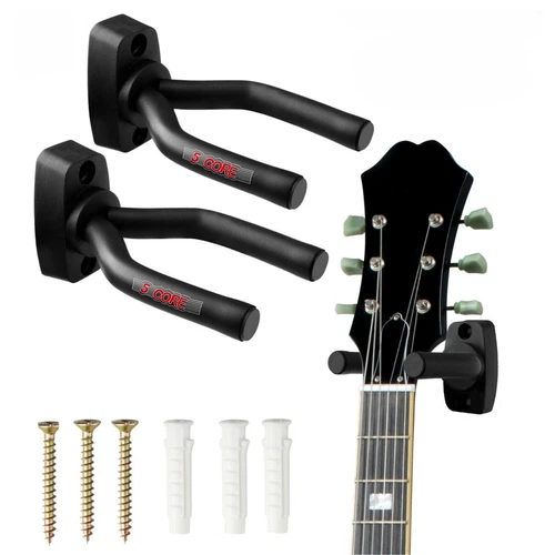 5Core Guitar Wall Mount Hanger Hook for Acoustic Classical Electric Bass Guitars