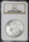 1885-P $1 Morgan Silver Dollar NGC MS 63 | White Uncirculated