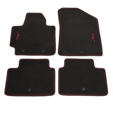 Oem New 2014-2016 Kia Soul Front And Rear Floor Mats Carpet Red Trim B2f14-ac300