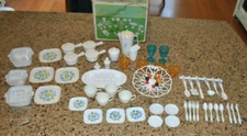 VTG Child's Sears Patio Ware and Dinner Set in original box