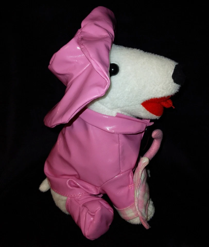 Target Bullseye Stuffed Plush Dog Pink Raincoat Girl 2016-RARE A Must See 👀 - Image 4 of 4