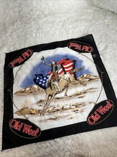 Old West Cowboy Rodeo Bandana Crafted With Pride In America 21.5"