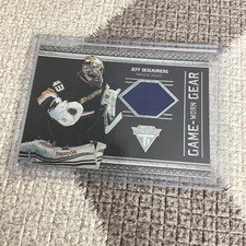 Jeff Deslauriers 11-12 Panini Titanium Game Worn Gear Game Jersey