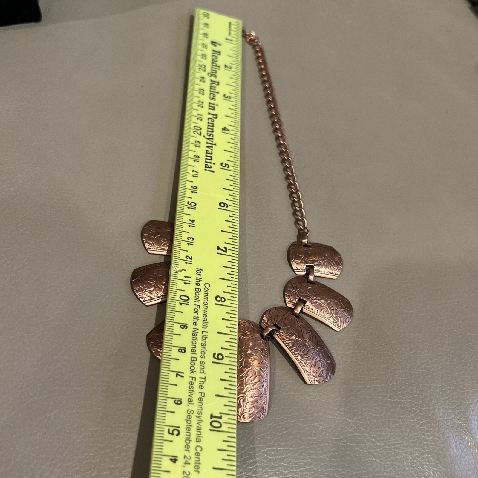 Marked Solid Copper 18” Necklace 7718 - image 2