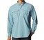 Chemise Columbia PFG Boutonnée Homme, Big 4X, Bleue, UPF30, Respirante Pour La Pêche