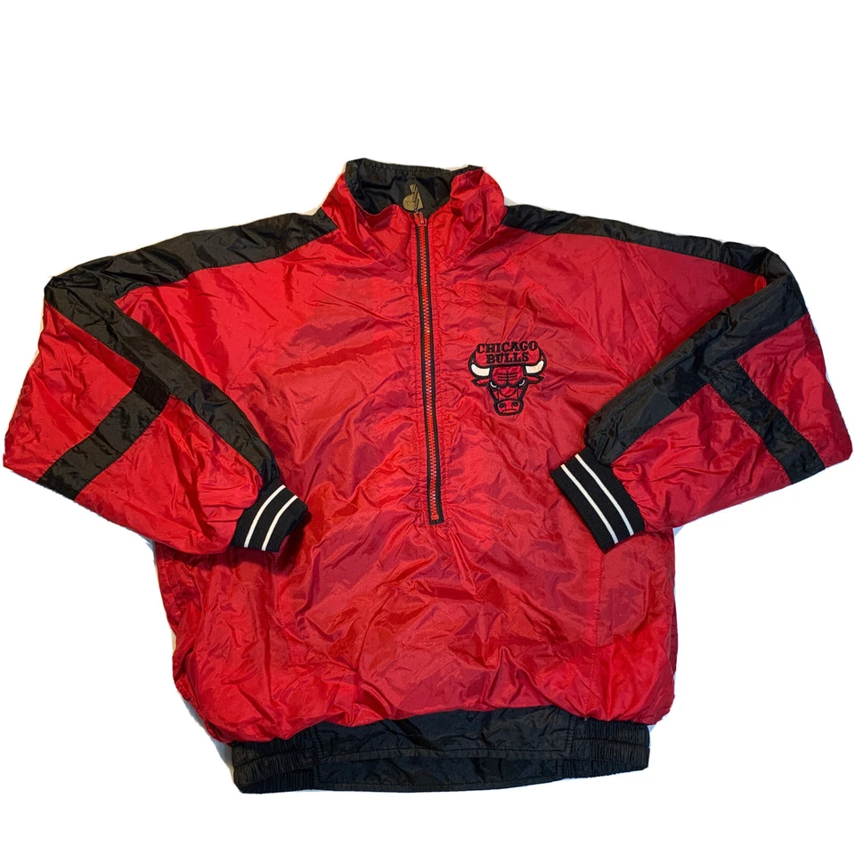 Vintage Chicago Bulls NBA Pro Player Youth L/Adult S Nylon Reversible Pullover - Image 4 of 4