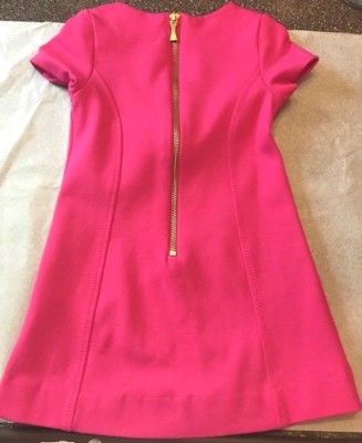 Pre-Owned Toddler Girl Kate Spade New York Hot Pink w/ Black Bow Dress Size  2T | eBay
