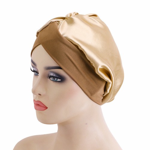Women Muslim Scarf Hat Solid Color 