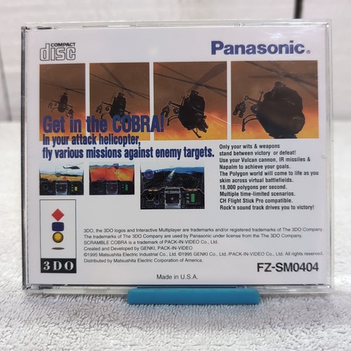Estuche 3DO Scramble Cobra SOLO 1995 Panasonic - Imagen 2 de 3