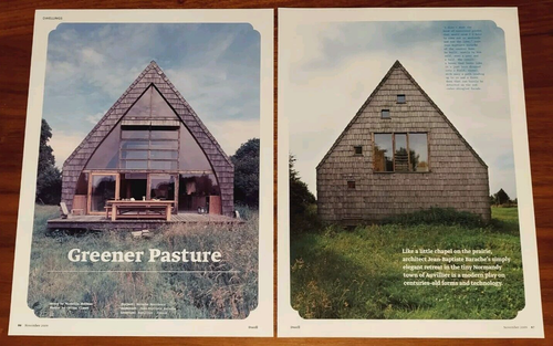 DWELL MAGAZINE ARTICLE AUVILLIER FRANCE ARCHITECT JEAN-BAPTISTE BARACHE