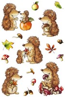 "Herma Sticker Decor \"Igel\" 3 Blatt à 16 Sticker"