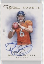 2012 Panini Prime Signatures Rookie Signature Gold 11/25 Brock Osweiler Auto 0c3