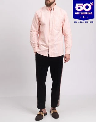 RRP€190 ADSUM Button-Up Shirt Size S Pink Striped Button Down Collar - Image 1 of 4