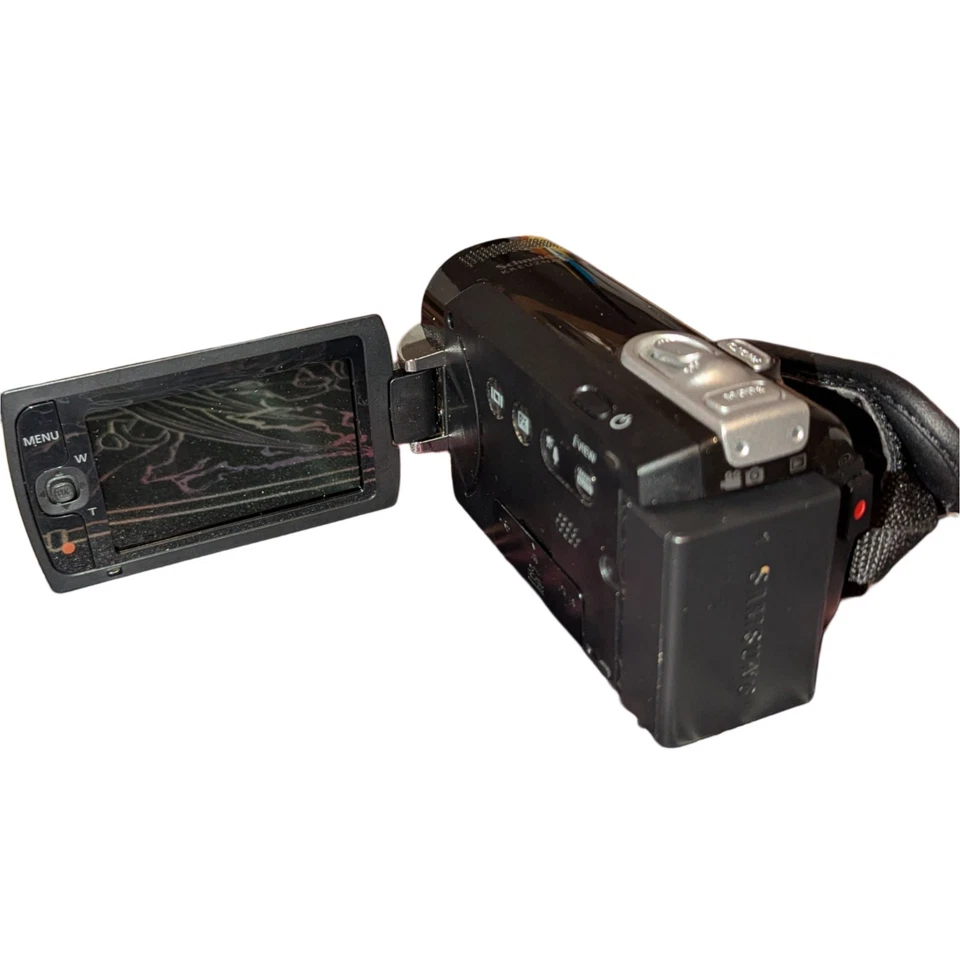 Samsung F40 Camcorder Black Handheld 65x Intelli-zoom Tested Working  - Image 3 of 4