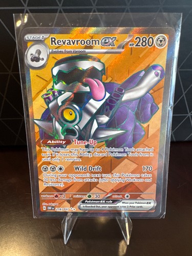 Pokemon TCG Revavroom ex - 216/197 Holo SV03: Obsidian Flames Ultra Rare
