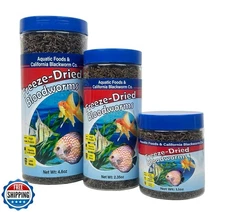 Aquatic Foods Inc. Bloodworms, Grade A Freeze Dried Floating Bloodworms for C