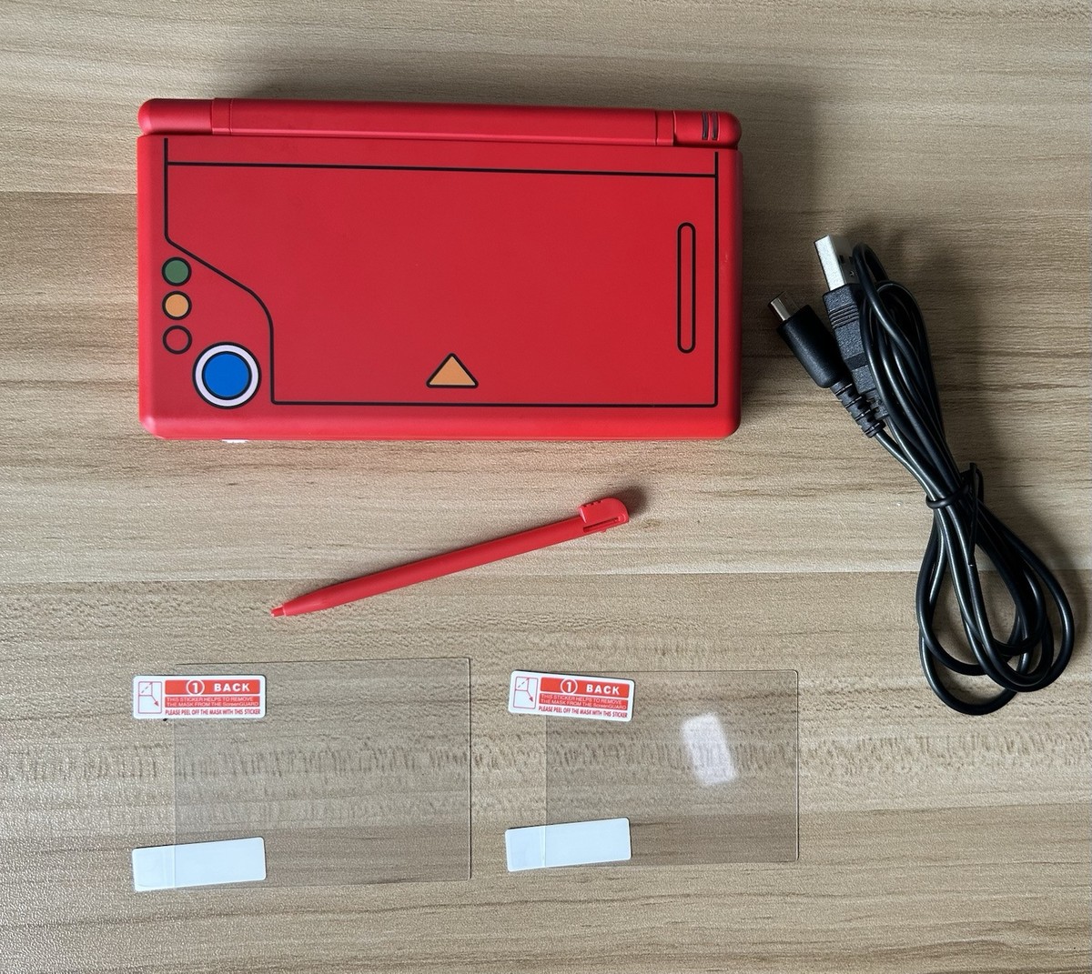 Nintendo DS Lite red Pokémon pokedex Handheld Console - FAST