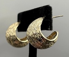 Sterling Silver Vermeil Textured Finish Dome ...