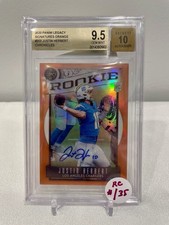 2020 Legacy Chronicles Orange Sigs Justin Herbert Auto Rookie RC /35 BGS 9.5/10