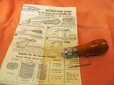 STEWART SEWING AWL WITH INSTRUCTIONS