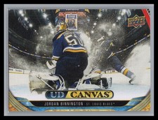 2024-25 Upper Deck #C171 Jordan Binnington UD Canvas St. Louis Blues