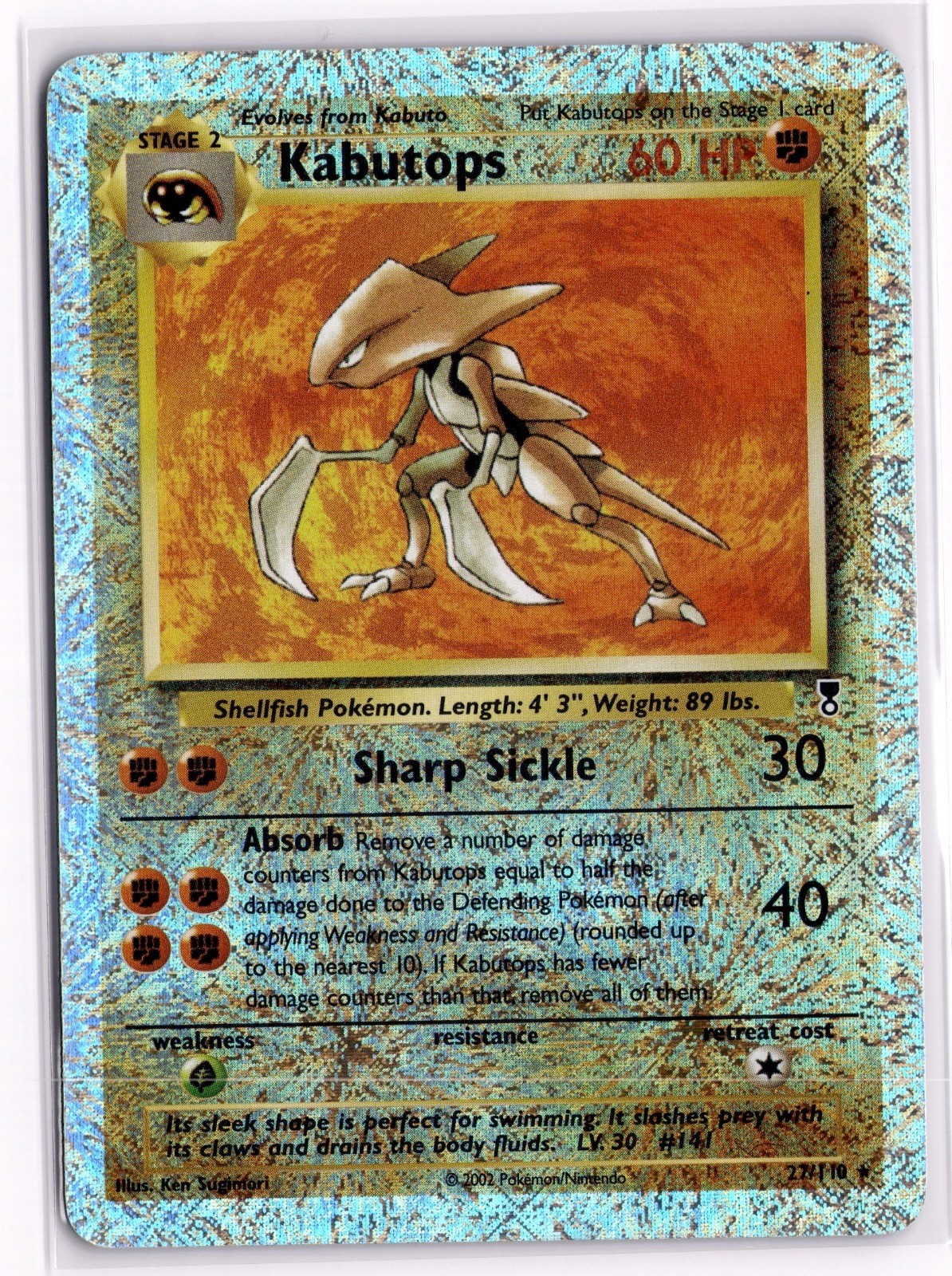 Kabutops 27/110 Rare Legendary Collection Pokemon Reverse Holo Near Mint