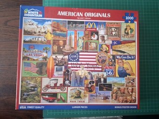 White Mountain Puzzle " American Originals " 1000 Teile KOMPLETT