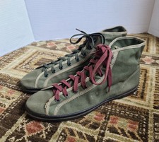 VTG 1940s WWII Era Military Canvas Basketball Athletic Shoes Sneakers Mismatched