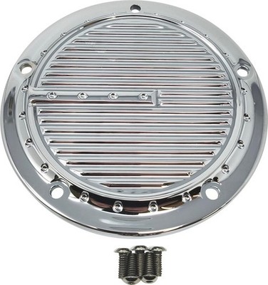 Covingtons Dimpled Derby Cover Chrome #C1973-C Harley Davidson