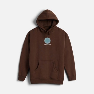 Autumn Earlybird Hoodie Men's Sweatshirt, Brown, Medium