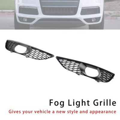2PCS Front Bumper Fog Light Grill Lamp Cover Für Audi Q7 Sportback 2010-2015