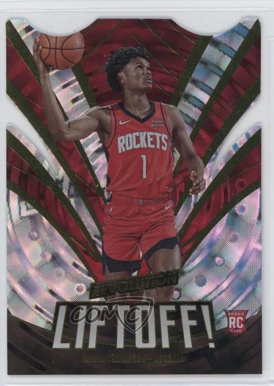 2023-24 Panini Revolution Liftoff! Fractal Amen Thompson #8 Rookie RC 1l1a