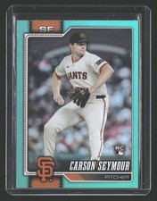 2026 Topps Carson Seymour San Francisco Giants Rookie Topps 15
