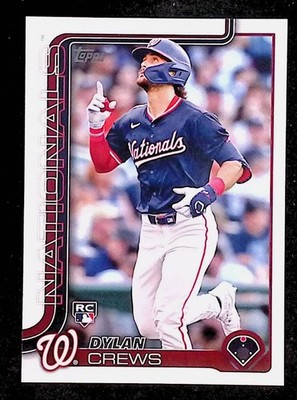 Dylan Crews 2025 Topps #74 Rookie Washington Nationals