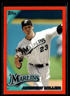 2010 Topps Red Border Andrew Miller 252/299 Florida Marlins #494