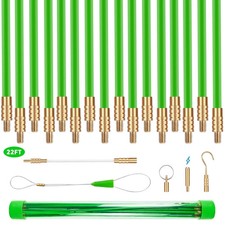 Fish Tape Wire Puller,22FT Fiberglass Fishing Wire, Wire Fishing Tools With 6