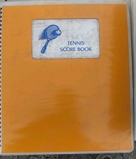 Spiral Tennis Season Scorebook Unused