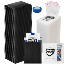 Trading Card Shipping Kit - 100 Pcs 4''x6'' Trading Card Shipping Protectors,...