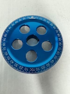CB Performance Blue Anodized 7'' Billet O.E. Style Crankshaft Pulley