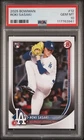 2025 BOWMAN ROKI SASAKI ROOKIE CARD PAPER-PSA 10-POP 5-TOUGH GEM