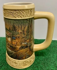 Miller Genuine Draft Ducks Unlimited Terry Redlin Welcome to Paradise Beer Stein
