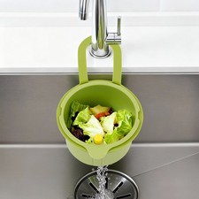 Sink Strainer Basket Kitchen Draining Basket Food Catcher Waste Filter Green