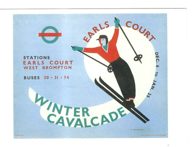 LONDON TRANSPORT MUSEUM WINTER CALVACADE AT EARLS COURT CARD NO LTM  518