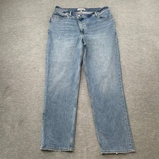Abercrombie Fitch Jeans Women 33/16 Blue Light Wash 90s Straight Ultra High Rise