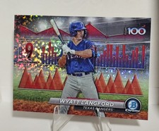 2024 Bowman - Bowman Scouts Top 100 Wyatt Langford #BTP-9 Mini-Diamond Ref /150