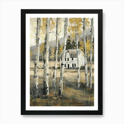 House In The Woods 12 Art Print Framed Wall Art Poster Canvas Print Picture