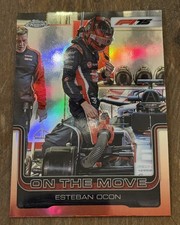 2025 Topps Chrome Formula 1 F1 Esteban Ocon #190 On The Move Refractor plus base